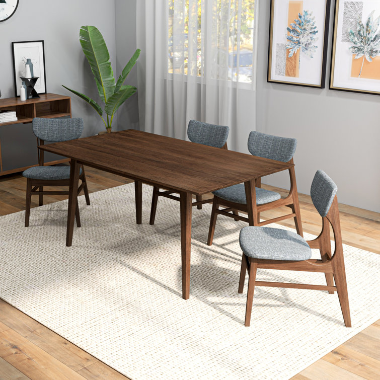 Corrigan Studio Kariyah 5 Piece Mid Century Dining Set W 4